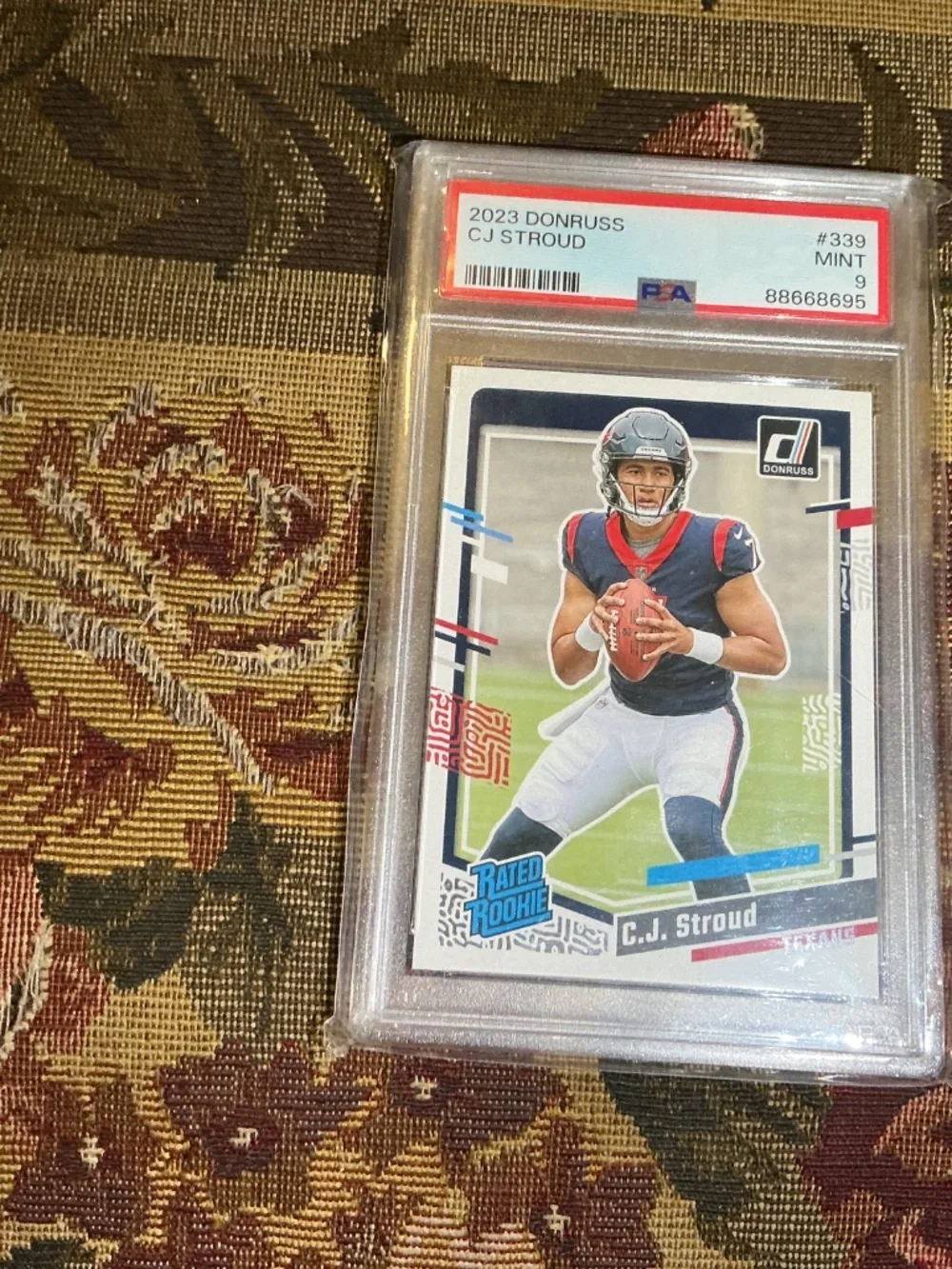 2023 Donruss Rated Rookie #339 CJ Stroud Graded NFL Card PSA MINT 9